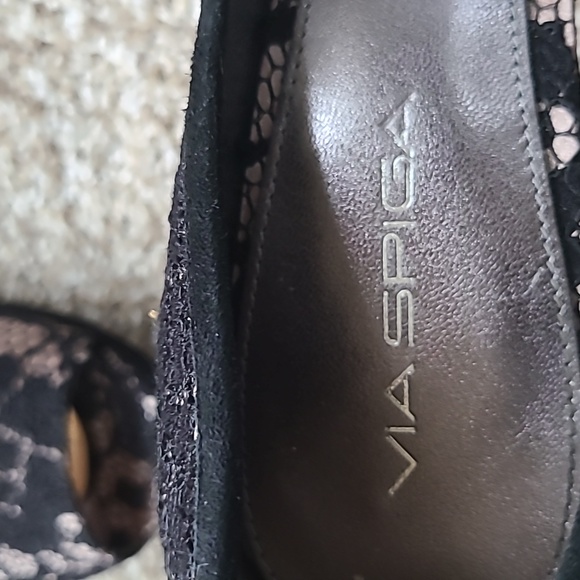 Via Spiga Italian high heels black lace - Picture 4 of 10